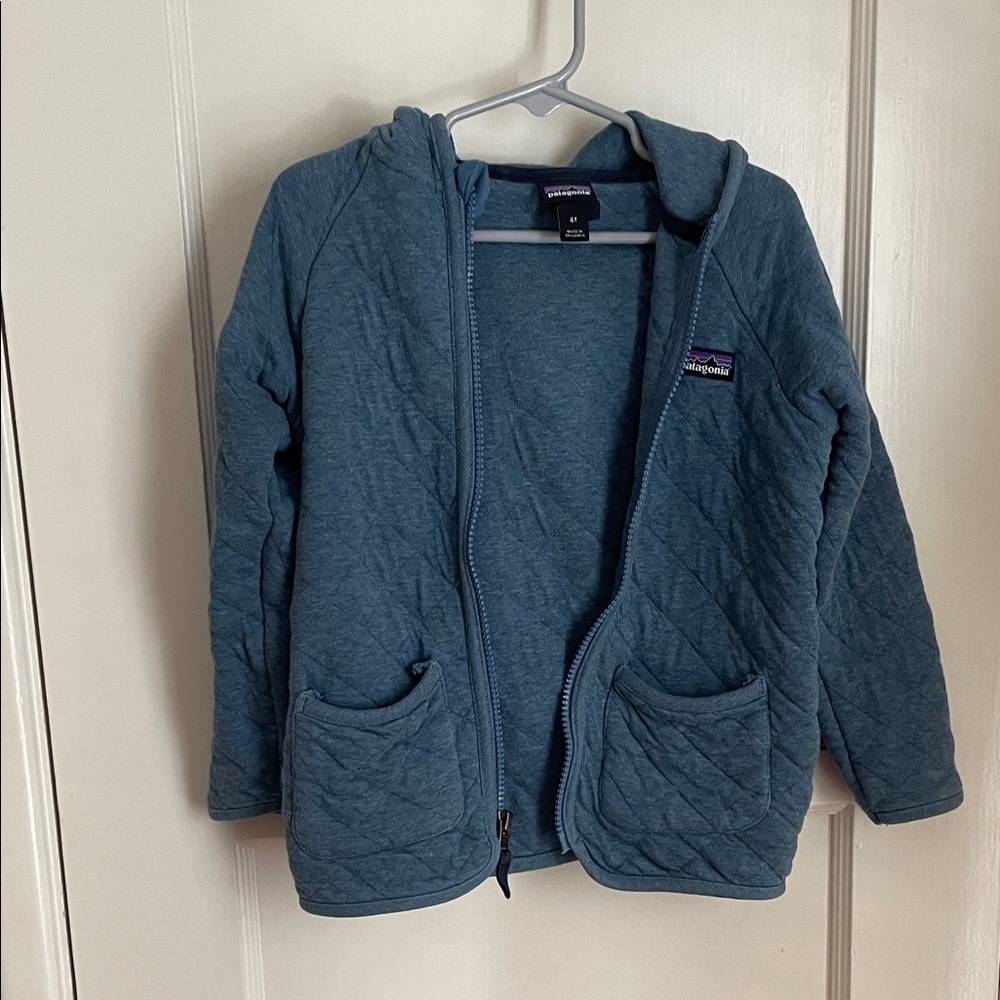Patagonia Kids Blue Quilted Sweater
